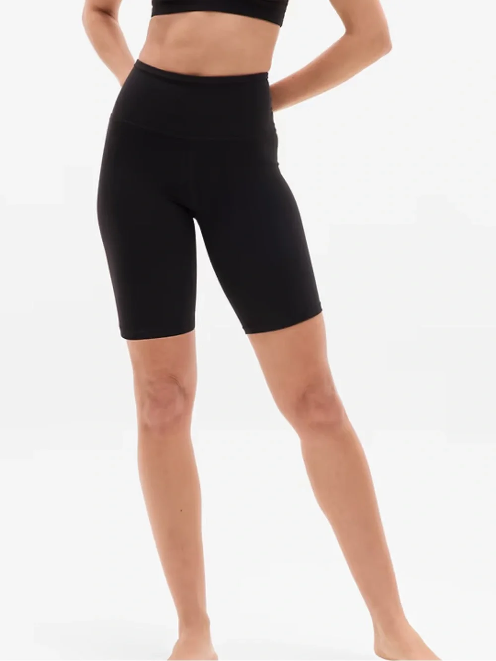ATHLETA Ultra High Rise Elation Short 9” Inseam navy Biker Women's Size s NWOT